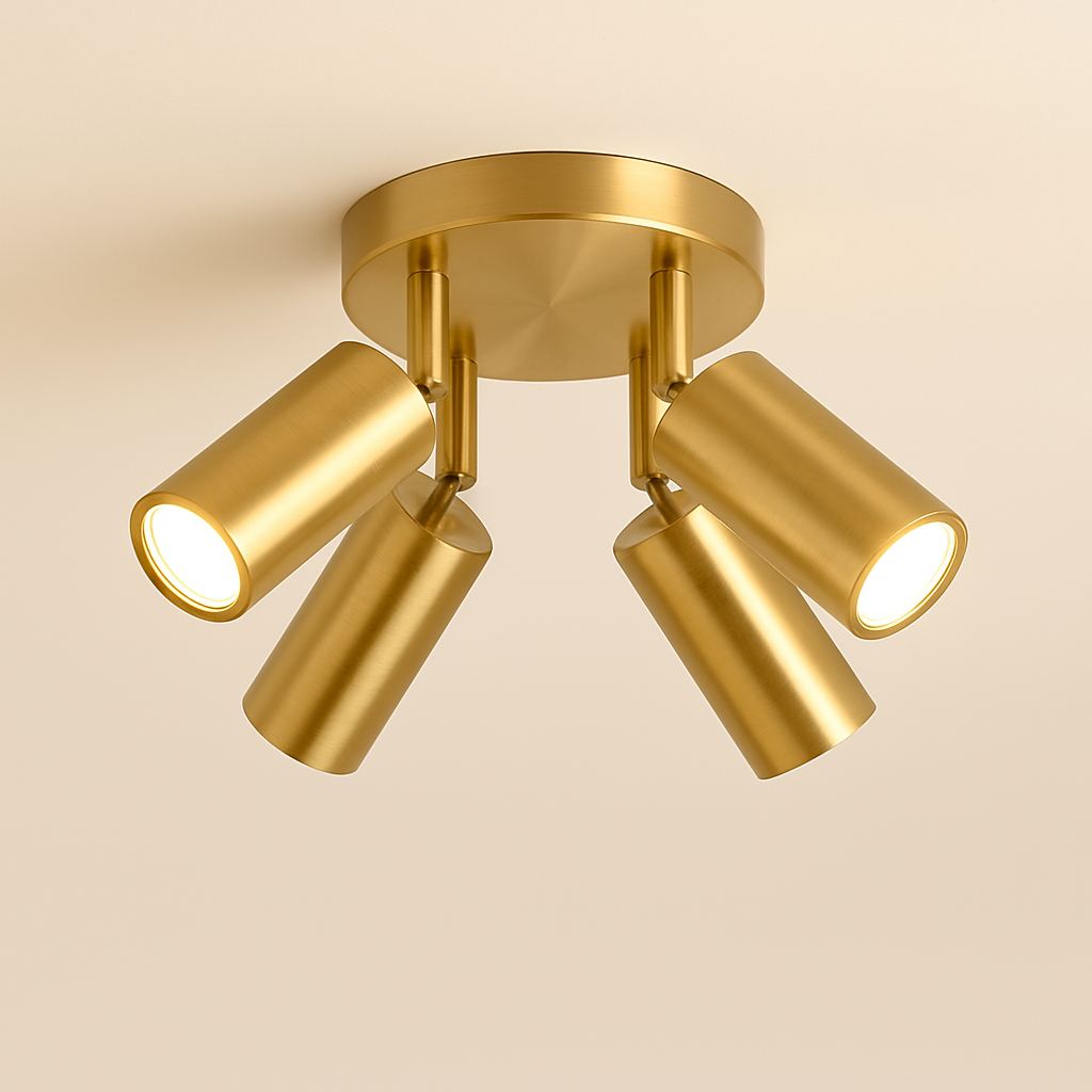 Plafonnier spot doré - Orion