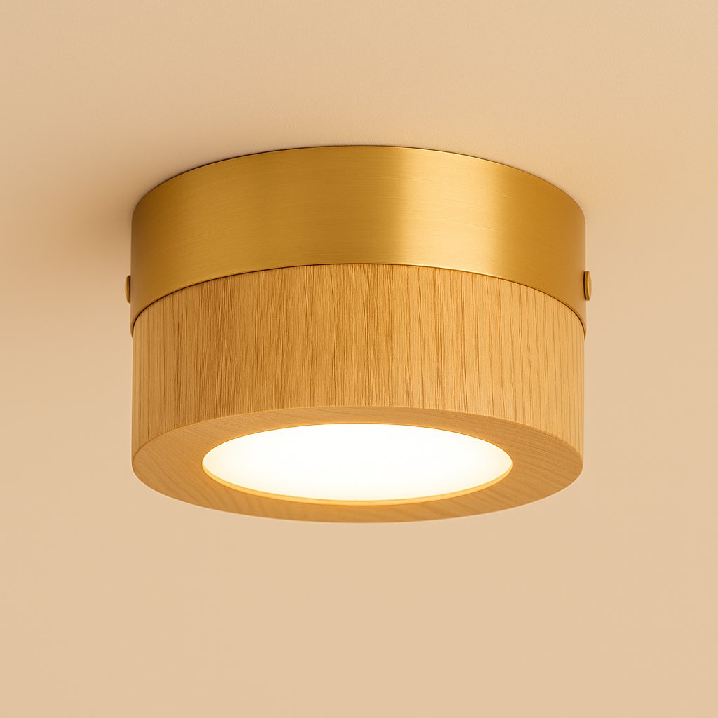 Plafonnier spot en bois - Heloa
